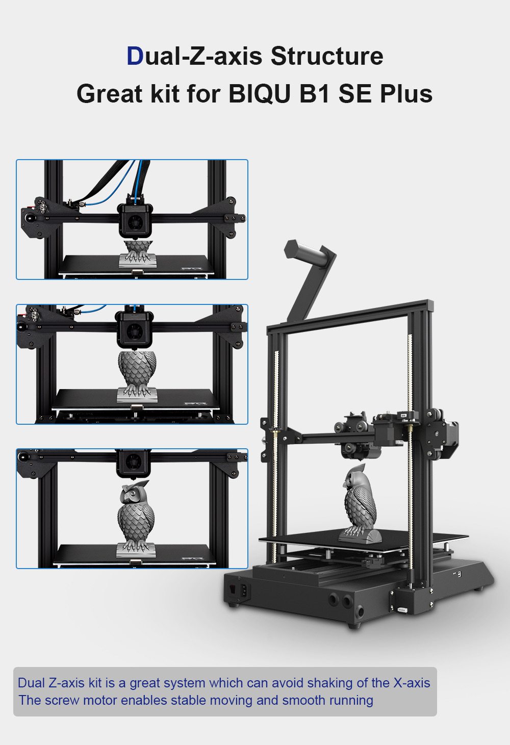 BIQU B1 SE PLUS Dual Z-Axis Upgrade Kit - 3D BRO