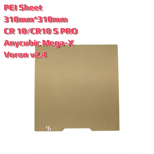 PEI Sheet 310*310mm Double Side Fine Frosted Surface Flex Build Plate With Voron Logo